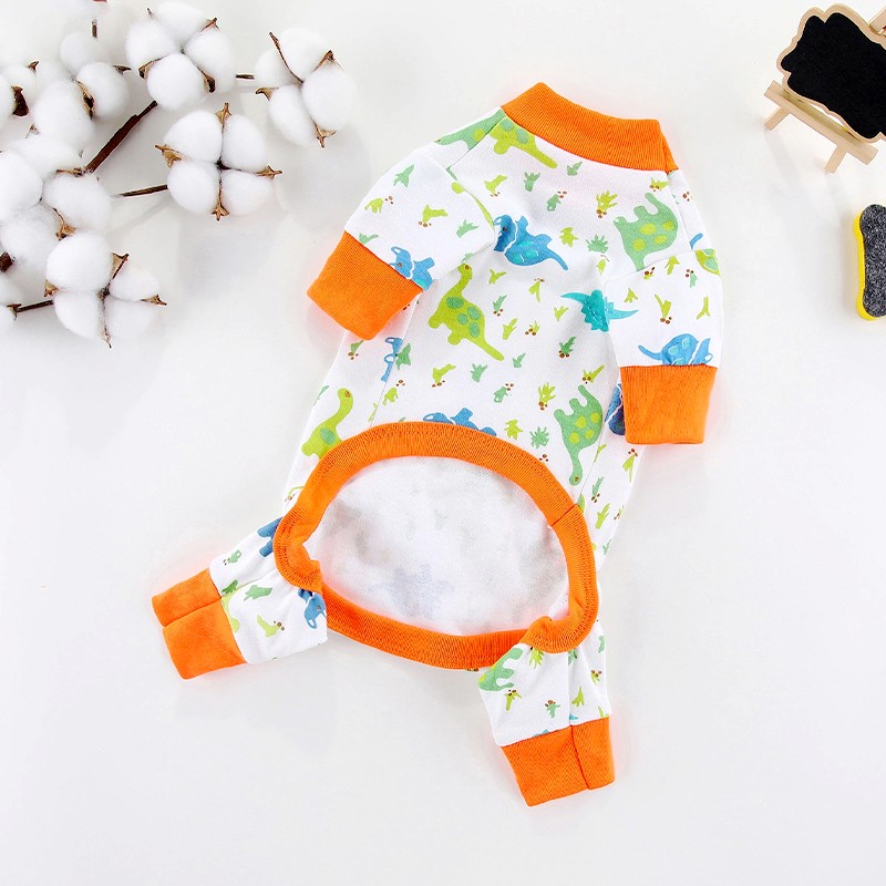 Pet Dog Clothes for Small Dogs Dog Jumpsuits Cute Print Puppy Pajamas Soft Cotton Pet Cat Jumpsuits Chihuahua Clothes