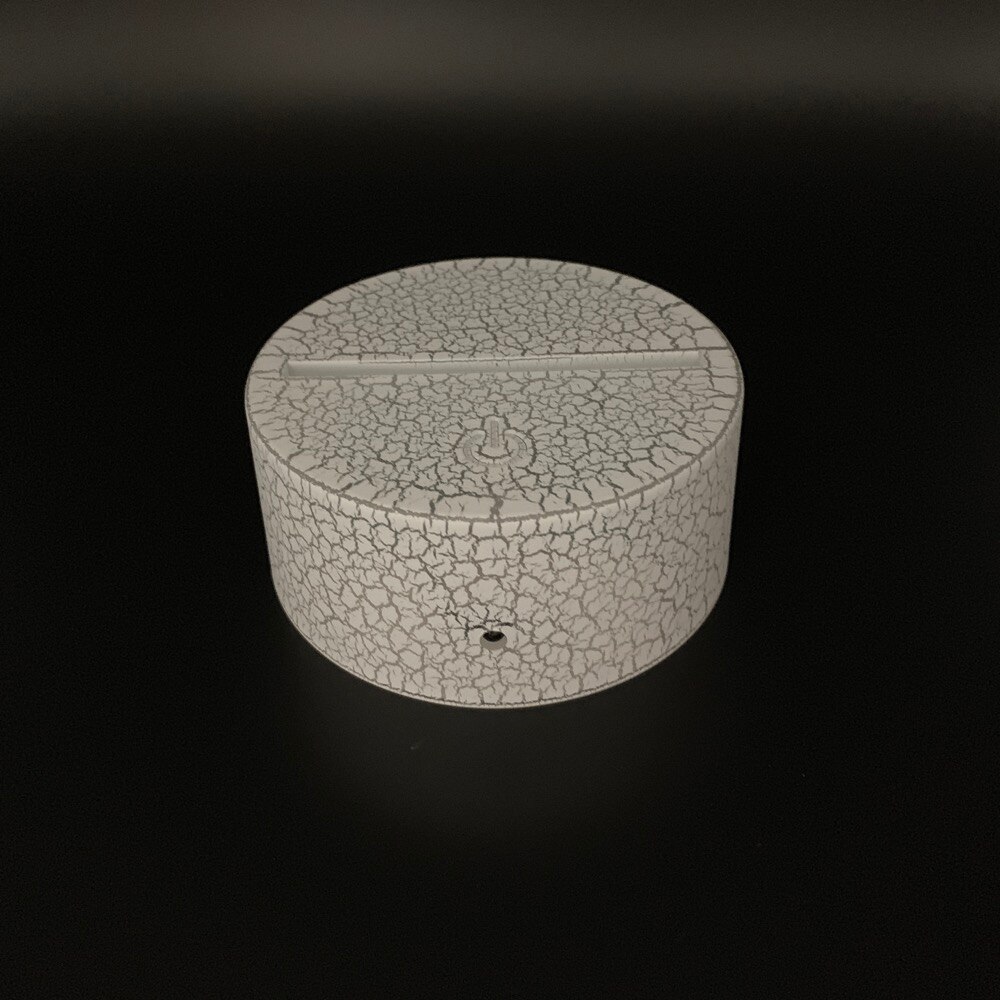 3D LED Nachtlampje Lamp Crack Base Gloeiende USB Kabel Touch Sensor 7 Kleur Veranderende Batterij Aangedreven Afstandsbediening Base prijs