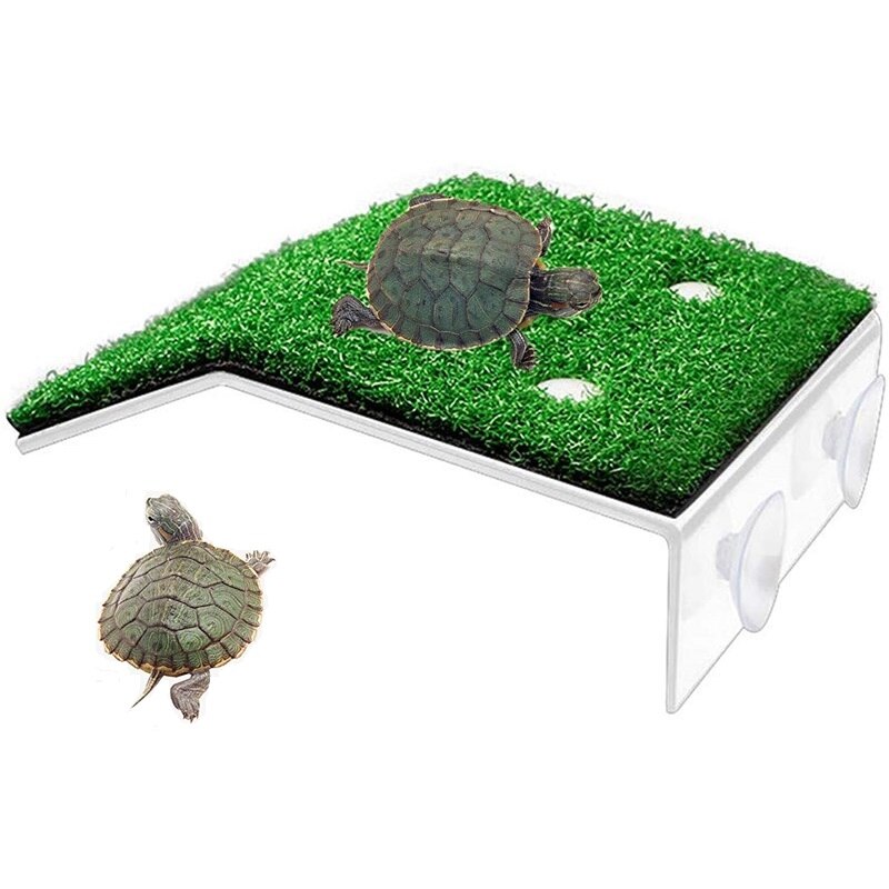 Rampa tortuga de agua,Plataforma de apoyo para Tortuga, escalera para césped, reptil, terraza de descanso, acuario, Isla de musgo, decoración para tanque de tortuga de agua terraza decoracion
