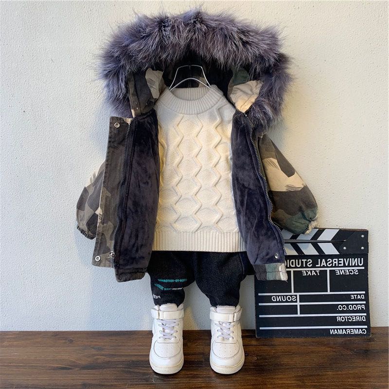 Winter Baby Jungen Warme unten Jacke 2-10 Jahre Jungen Mantel lässig Herbst Mit Kapuze Starke Oberbekleidung Mantel Für Jungen freundlicher Kleidung
