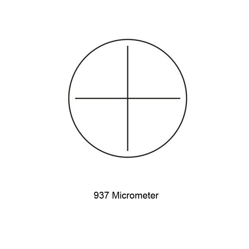 937 Crosshair Graticule Value Cruciform Plate External Internal Micrometer Graticule Microscope Reticle: 1PC Diameter 19mm