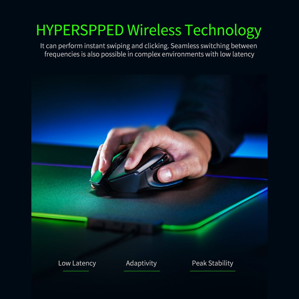 Razer Basilisk X Hyperspeed Wireless Gaming Mouse: Bluetooth &amp; Wireless Compatible 16000DPI DPI Optical Sensor
