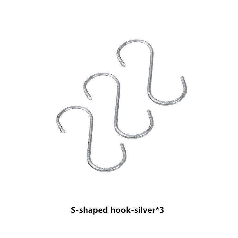 Multi-size Rack DIY Combination Solid Wood Wall-mounted Rack Storage Rack for Bathroom Bedroom Kitchen Storage Rack: S hook 3Pce