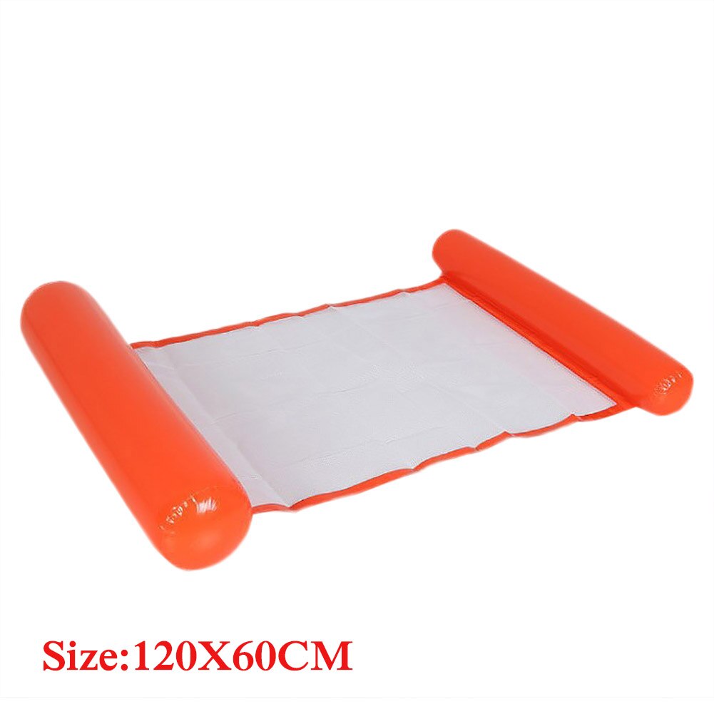 Hamaca de agua flotante reclinable, colchón de aire inflable plegable de PVC, colchonetas para piscina, cojín de playa, silla para dormir