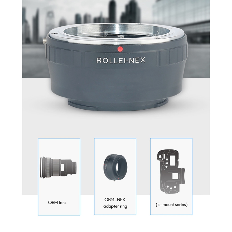 Qbm-nex objektivadapterring für rollei qbm objektive auf sony e-montieren nex  a7