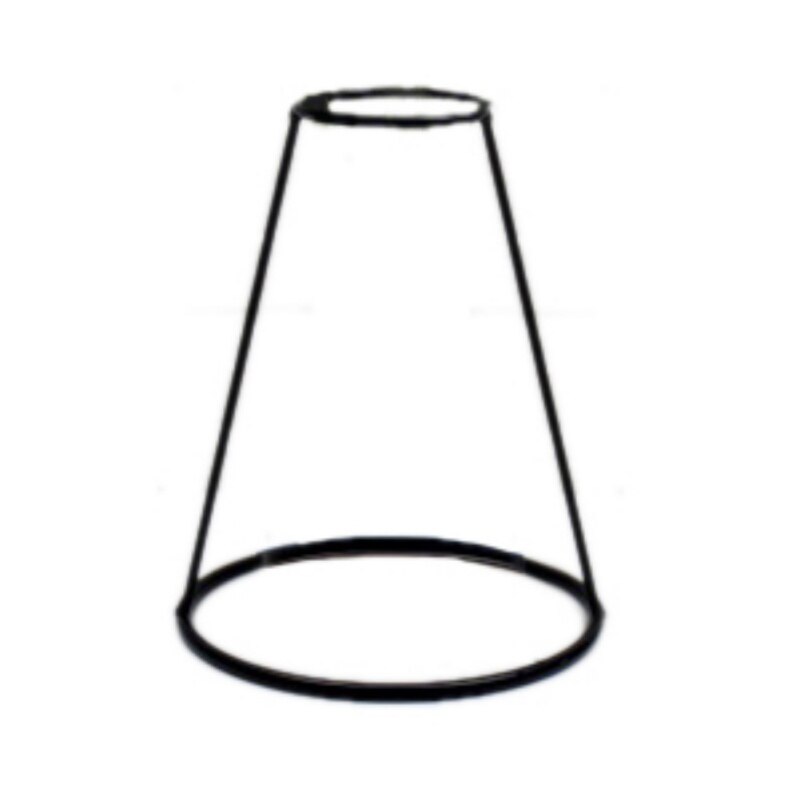 Smijern gjennomsiktig vase abstrakte svarte linjer minimalistisk abstrakt jernvase tørket blomstervasestativ ornamenter