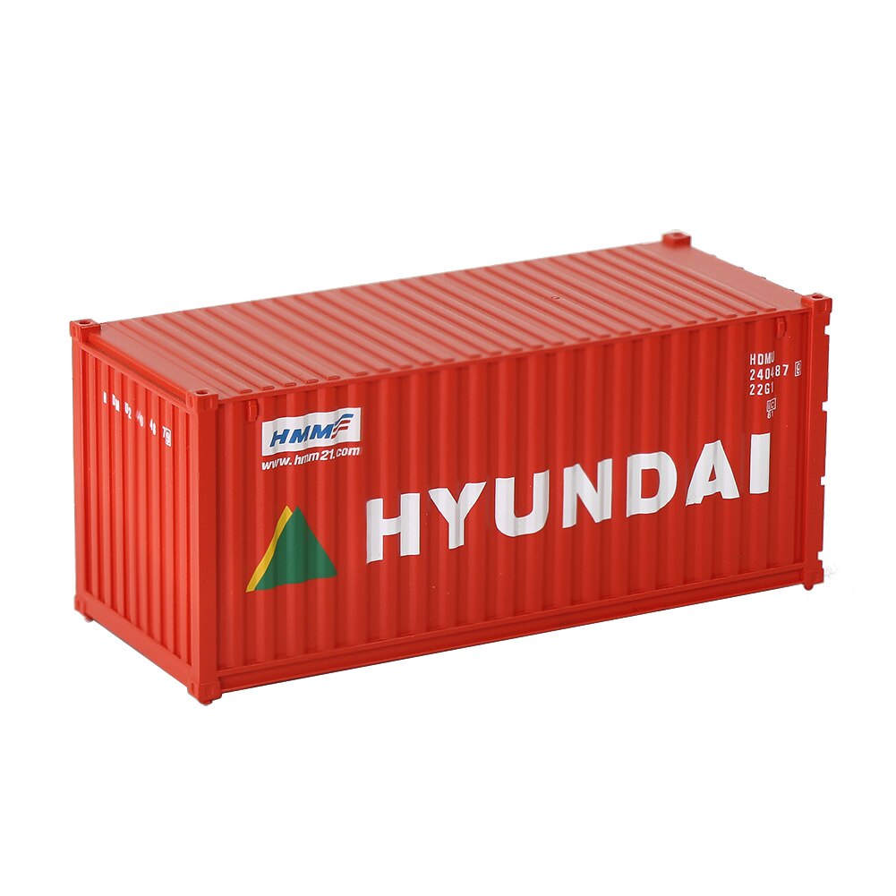 3pcs Mixed Different HO Scale 20 Foot Container 20ft Container Freight Car Wagon C8726 CHINA OOCL HYUNDAI