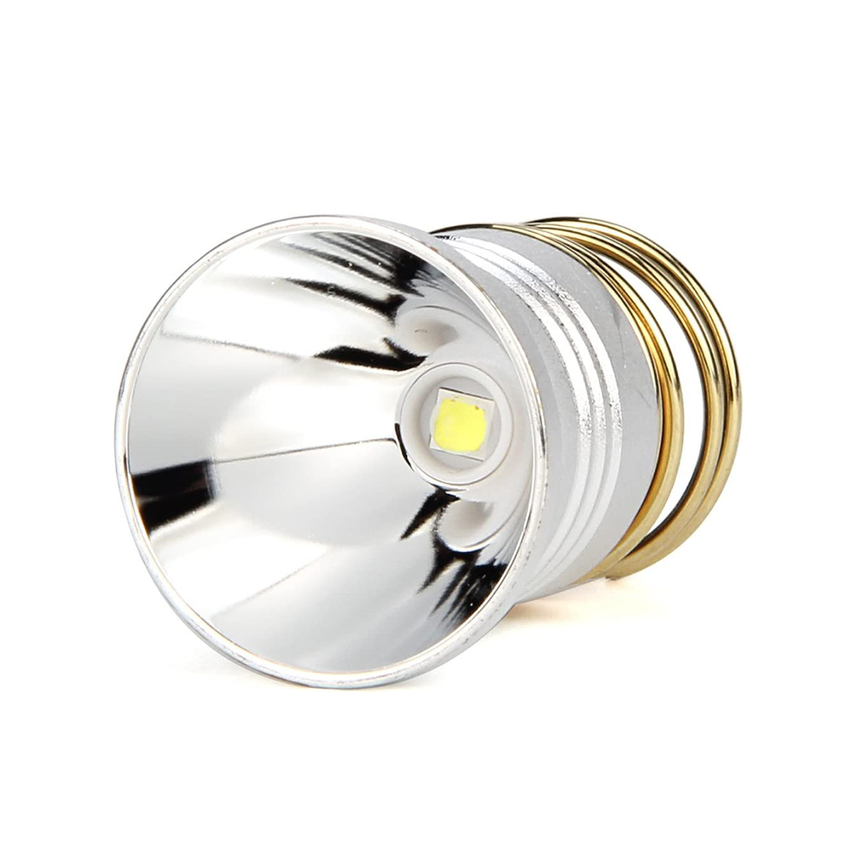 Ampoules de lampe de poche LED UltraFire, 1000 lumens, remplacement 26.5mm, 1/3/5 modes, 3V-8.4V, P60 à encastrer pour torche: jaune clair