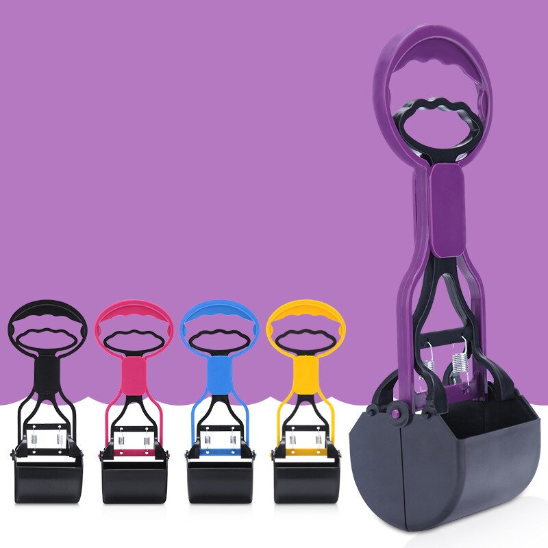 1Pcs Pet Supplies Pet Pooper Clip Poop Scooper Long Handle Durable Yard Cleaning Tool ABS Outdoor Clean Dog Accessories