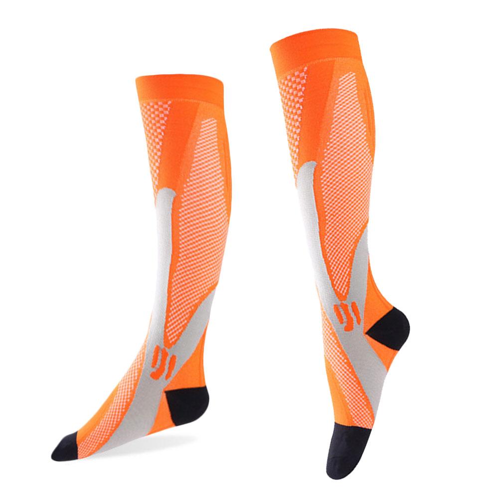 1 Paar Unisex Sport Lange Sokken Comfortabele Nylon Elastische Sokken Flexibele Magic Compressie Sokken Duurzaam Fietsen Sokken