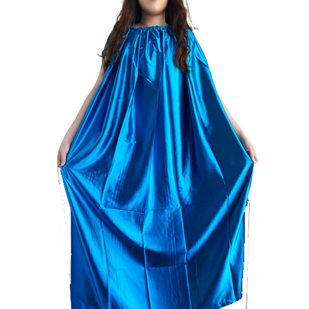 Respirant Yoni robes à vapeur robe de désintoxication vaginale imité tissu de soie vapeur fonctionnelle vêtements v-vapeur corps couverture: Bleu