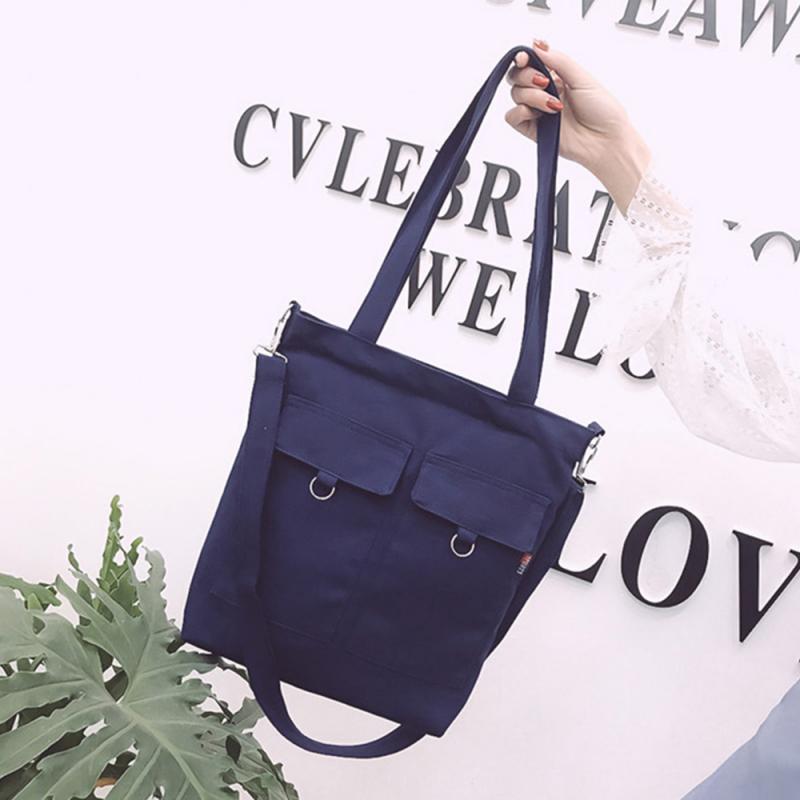 Casual Simple Art Canvas Bag For Women Canvas Tote Bag Shoulder Messenger Bag Shopping Bag Student Canvas Shiopping Bag