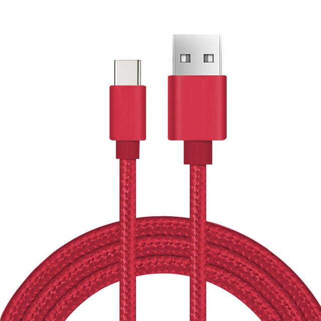 USB Typ C Kabel S9 S8 Plus Samsung Typ C USB Kabel 2A Schnelle Ladegerät Daten S8 Note8 C5 C7 c9 pro S8 Aktive für huawei P10 P9 plus: Red / 1m