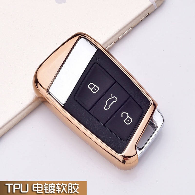 Carcasa de TPU para llave de coche, funda de llave a distancia para Volkswagen VW Passat B8 Skoda Superb A7, accesorios con estilo