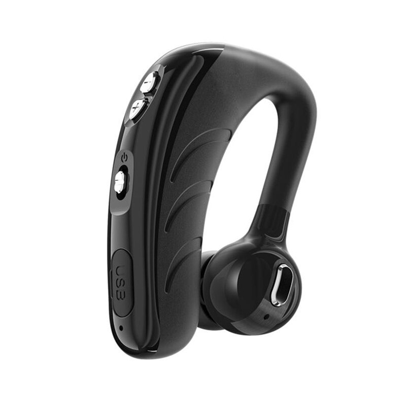 VAORLO-auriculares inalámbricos V10 V9 V8 con Bluetooth, cascos deportivos con gancho para la oreja, modo de reposo largo, con micrófono, manos libres, llamada de conducción en coche: V10 Black