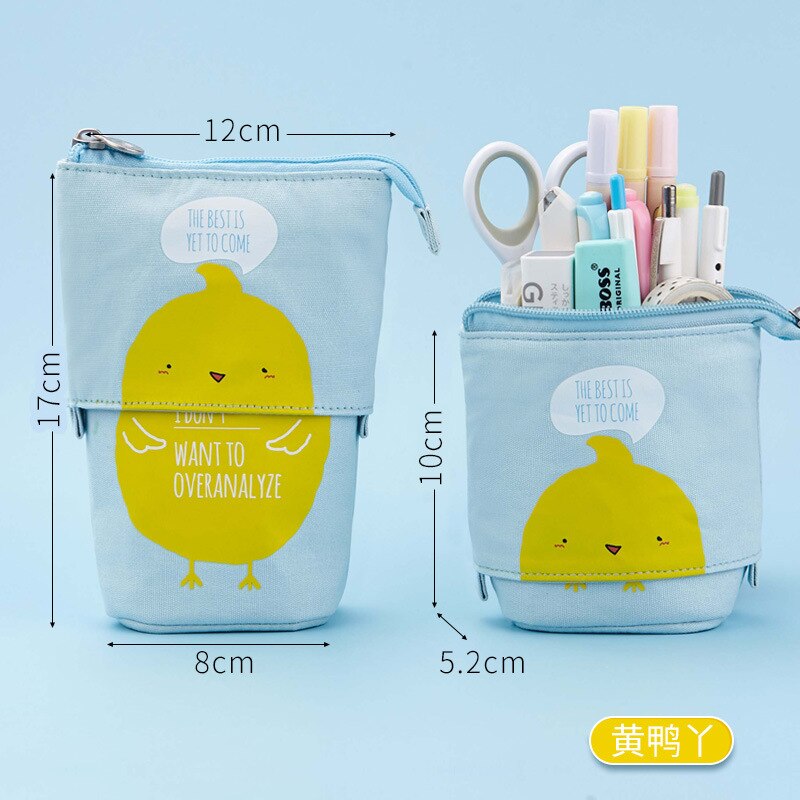 Cute Unicorn Pencil Case School Pencil Case for Girls Boys Penal Pen Box Cat Telescopic Stationery Bag Kit Large Pouch Supplies: Style 07