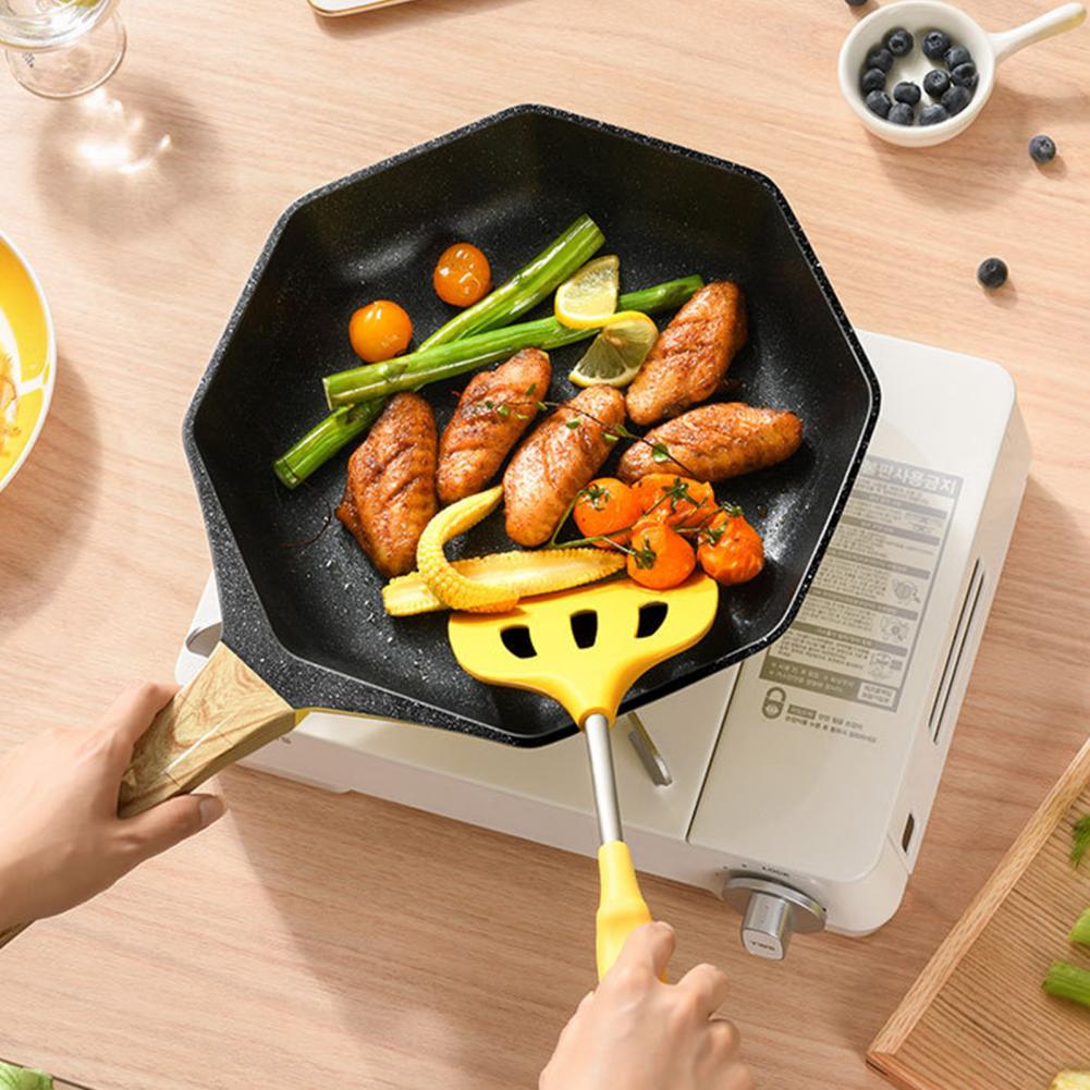 Cuillère à fente exquise, spatule de service, soupe passoire à riz louche passoire en Silicone