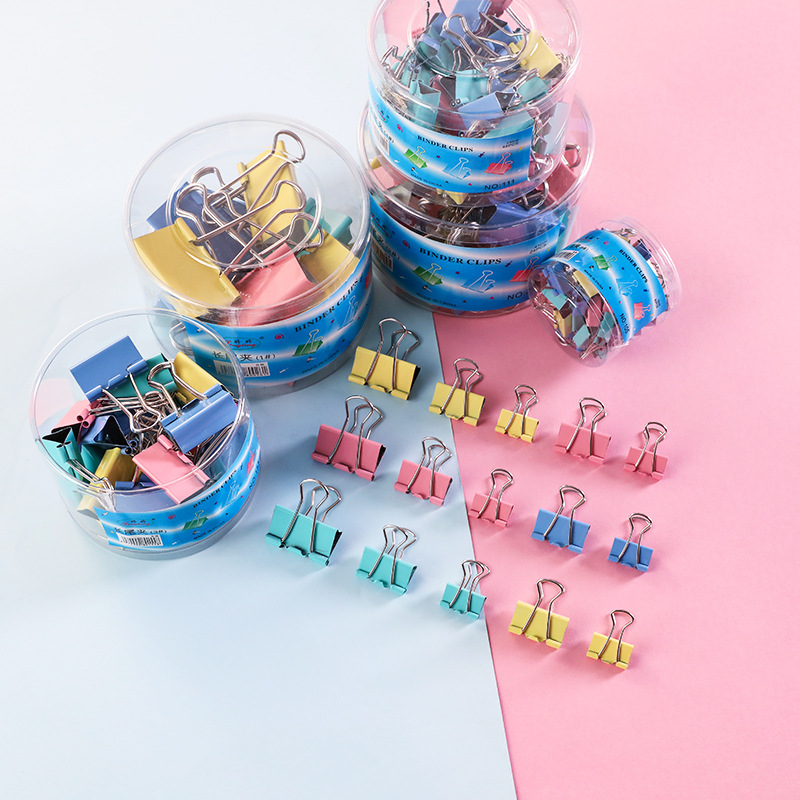 Papier Clips 15Mm 25Mm Kleurrijke Snoep Kleur Zwaluwstaart Clip Papier Binder Clips Voor Boek Kantoorbenodigdheden