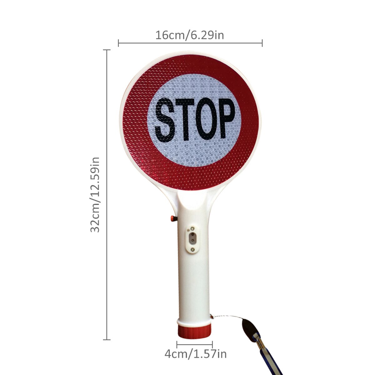 16x32x4cm Multifunction Handheld LED Traffic Sign Signal Stop Light Rechargeable Car Reflective Warning Sign Flashlight US/EU