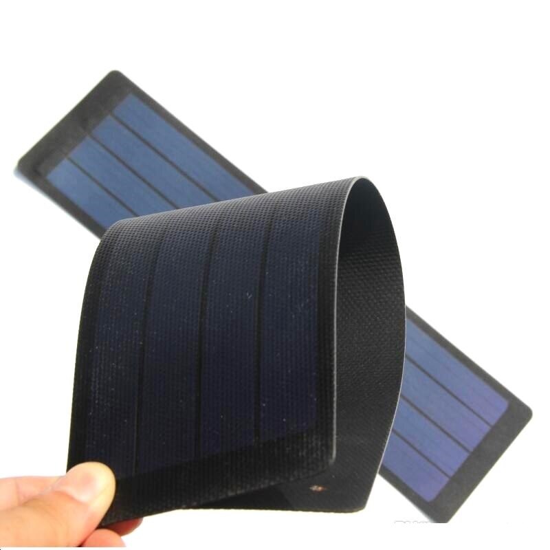2W 6V Flexible Solar Cell Amorphous Silicon Foldable Solar Panel DIY Solar Charger For 3.7v Super Slim Waterproof 1pcs