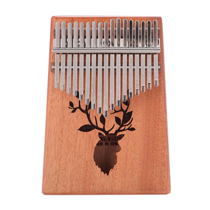Kalimba 17 Touches Acrylique Transparent – Pour Débutants Et Enfants – Manuel Illustré – Design Épais Et Rond