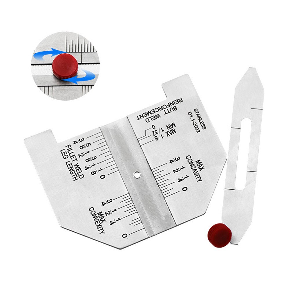 Portable Practical Weld Measuring Gauge Weld Stainless steel welding seam inspection ruler welding size measuring instrument#30
