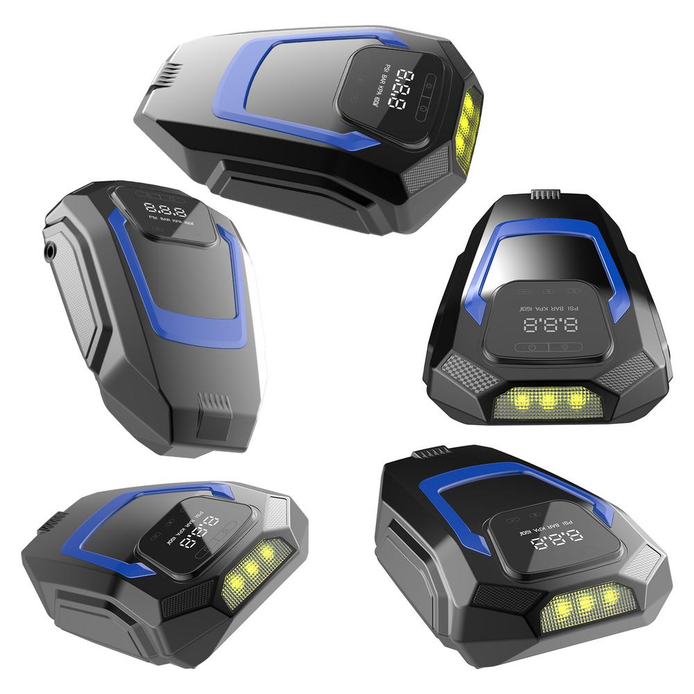 12V Autoband Inflator Led Digitale Verlichting Band Opblaasbare Pomp Draagbare Luchtcompressor Fo Auto Wiel Fiets Banden Elektrische