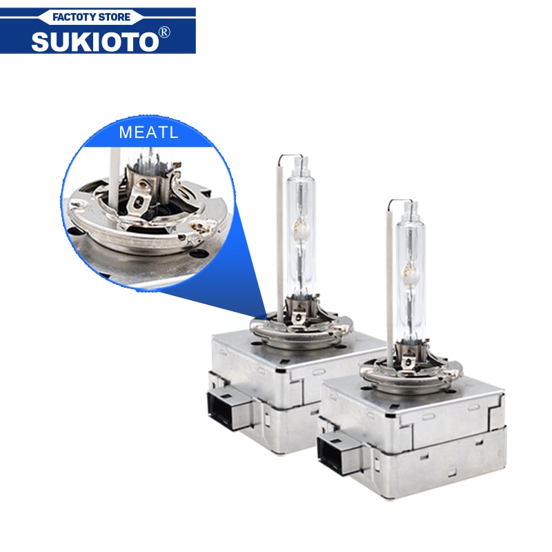 SUKIOTO nowość ALL Metal Xenon D1S reflektor ksenonowy żarówka 55W D3C 6000K 4300K 5000K 8000K 35W OQ6333 9285148294 dla statecznika D1