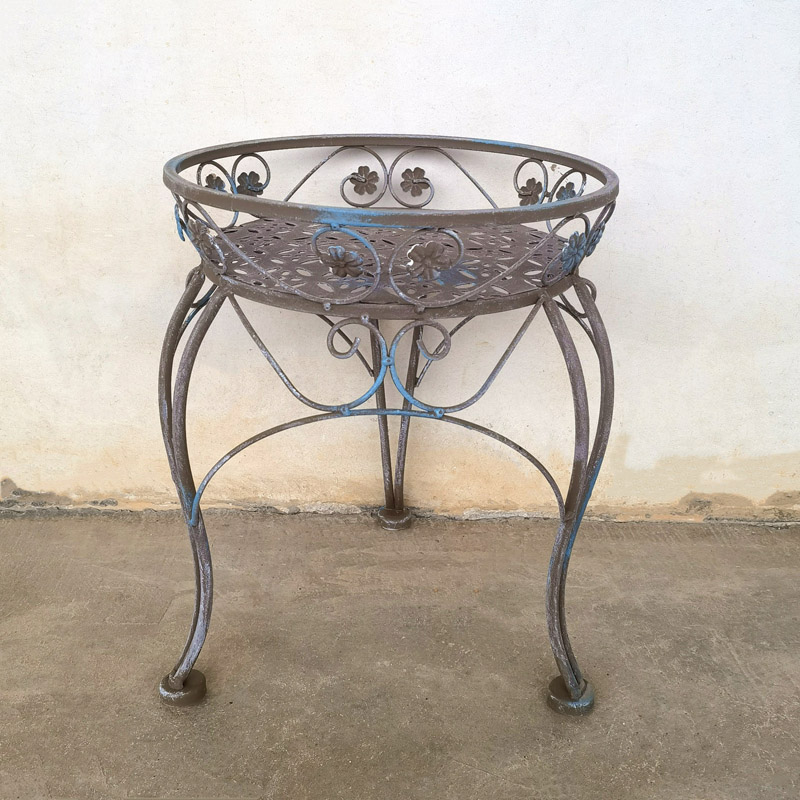Estante para macetas de metal resistente: soporte para plantas de interior/exterior | Estantes ajustables y resistentes al óxido para jardín, patio y decoración del hogar: Multicolor