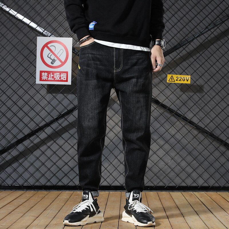 Bomull denim bukser klassiske jeans menn pluss størrelse 28-46 casual jeans stretch unge casual herre jeans lang