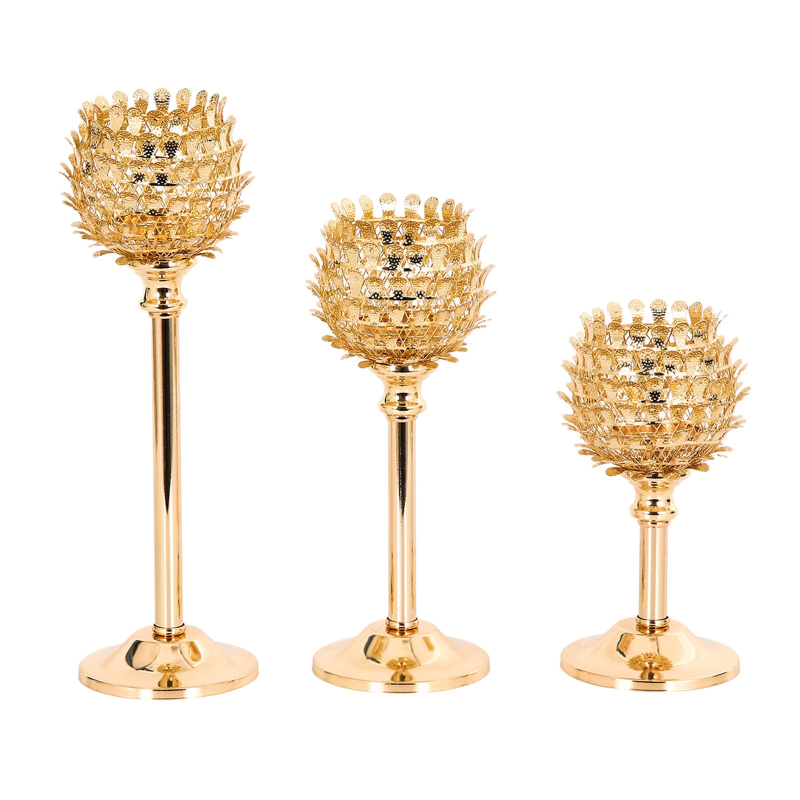 Crystal Tealight Candle Holders Metal Glass Candlesticks Wedding Table Centerpiece Party Christmas Home Decoration