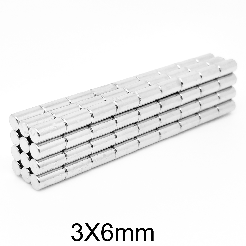 50 ~ 1000PCS 3x6 Zoeken Kleine Diameter Magneet 3mm x 6mm Bulk Kleine Ronde Magneten 3x6mm Neodymium Schijfmagneten 3*6 sterke magnetische