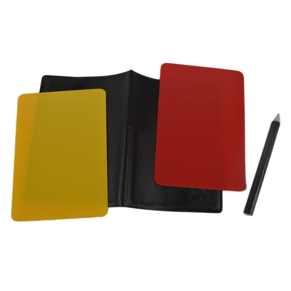 Football soccer Referee Cards Volleyball Football Sport Wallet Score Notebook Pencil Set Sales brand