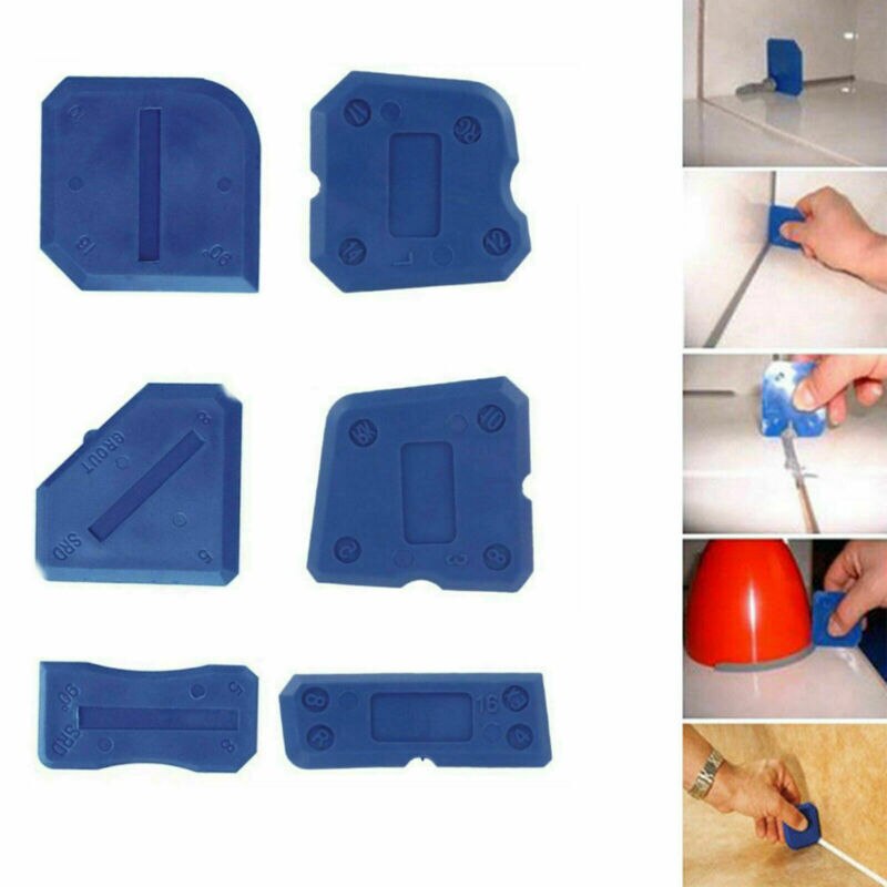 Applicator Profiling Piece Multifunctional Grouting Silicone Tool Kit 6 For Door Caulk Caulking Finishing Sealant Grout