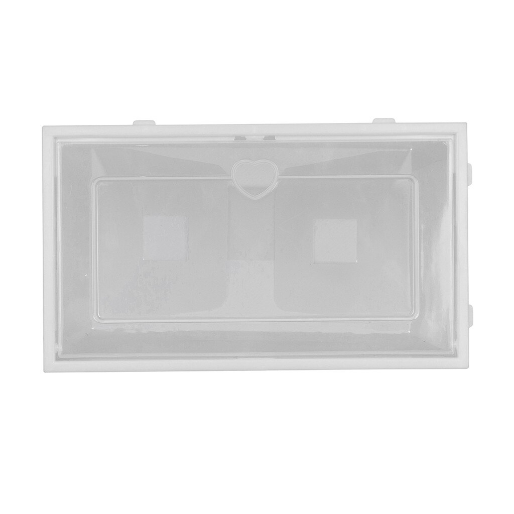 D 1PC Transparent Shoe Box Storage Shoe boxes thickened Dustproof Shoes Organizer Box combination shoe cabinet S/L size: WHL