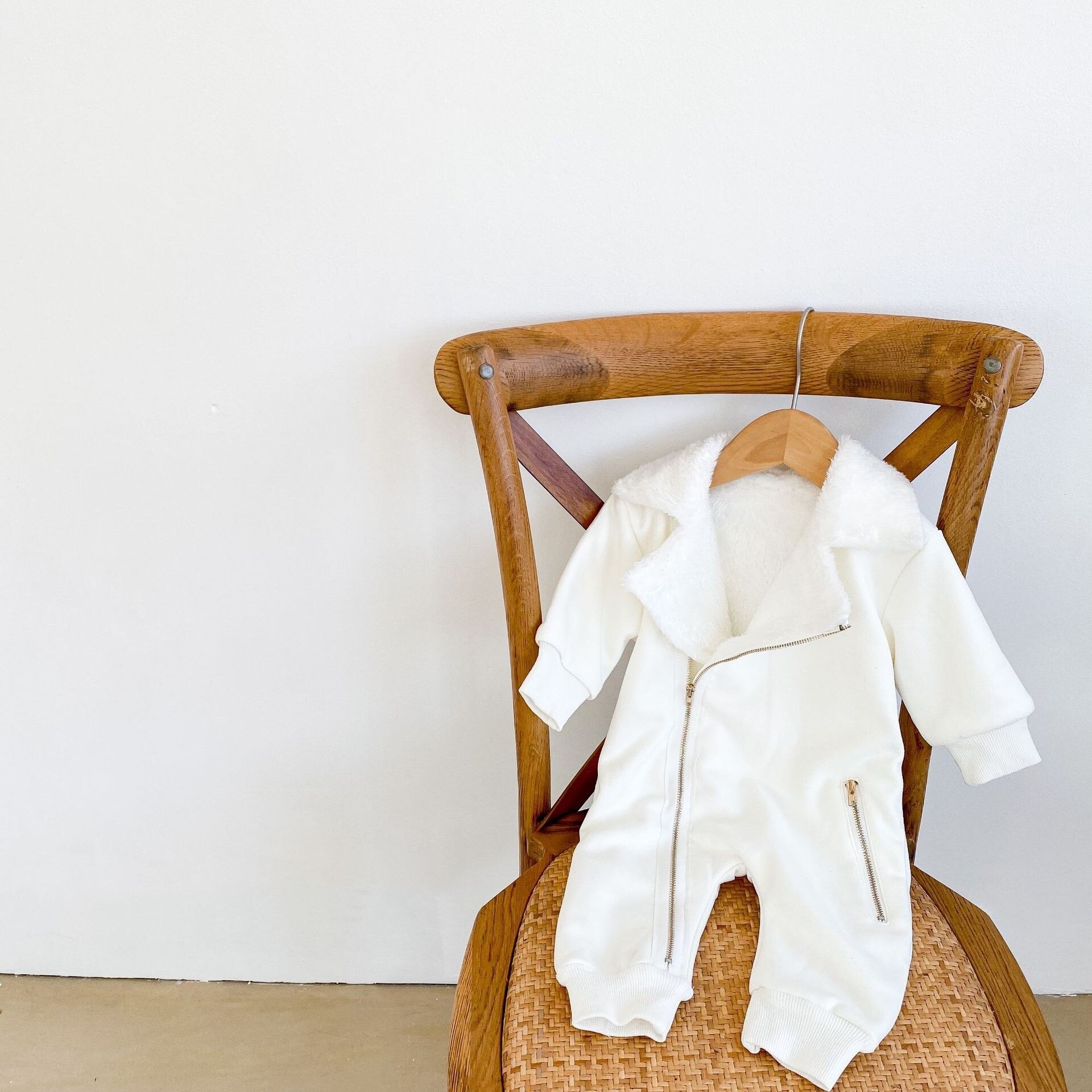 freundlicher-Baby-strampler für jungen und mädchen, winterkleidung, dicke kleidung, neugeborenen-Baby-Gesamt aus samt mit reißverschluss innen, süße babykleidung