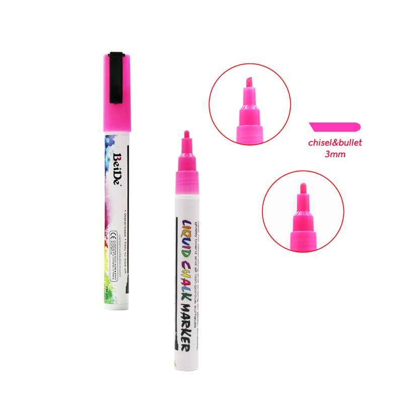 Vloeibare Krijt Marker Pen-Witte Droge Wissen Marker-Krijt Markers Voor Krijtbord Borden, Windows, Schoolbord, glas