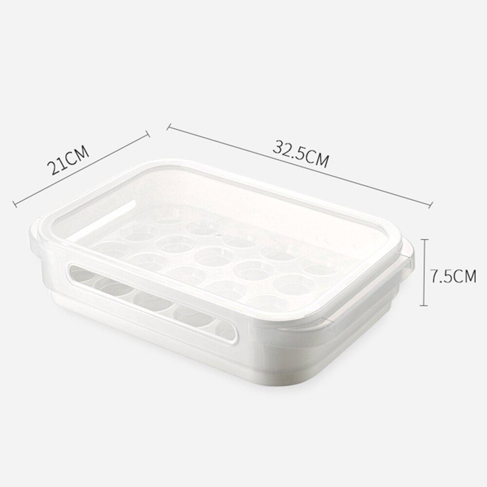 24 Grids Kitchen Fridge Organizer Food Preservation Food Storage Box Kitchen Refrigerator Egg Fruits Fresh Keeping Containers: Default Title