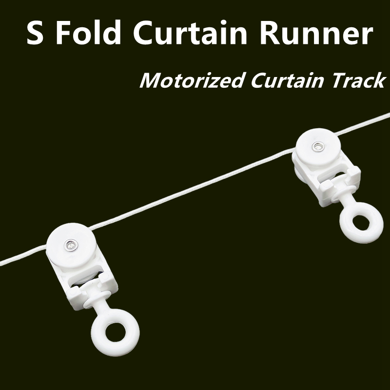 Ripple fold gardinskenor motoriserade s-wave gardinskenor för fönster