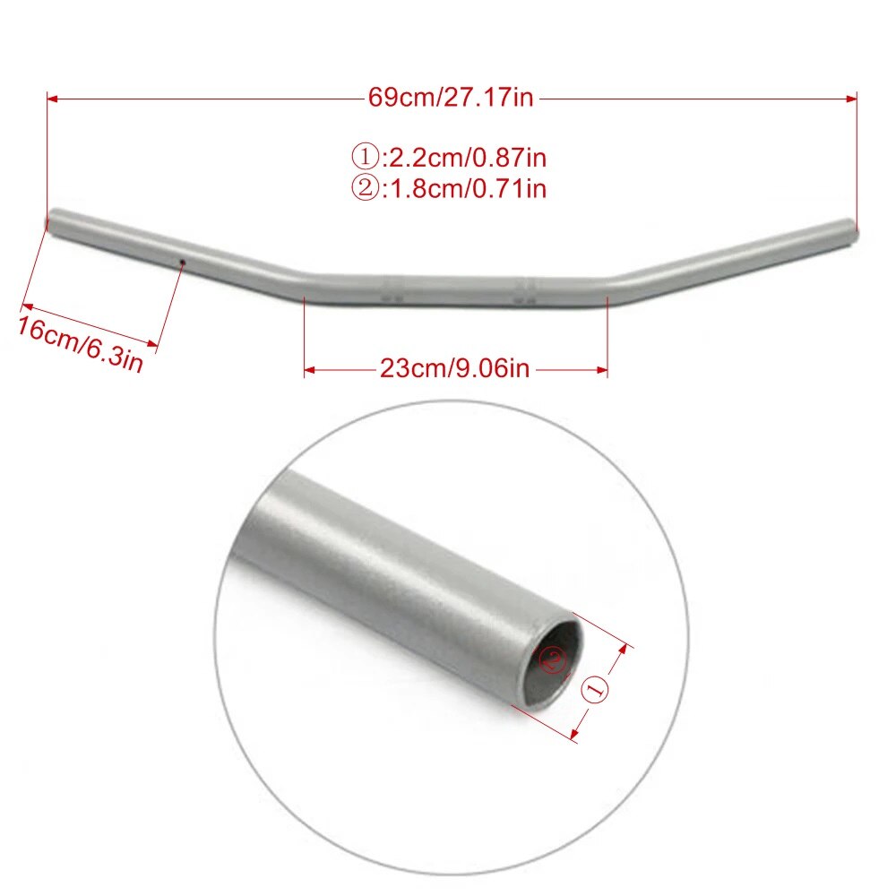 Empuñaduras plateadas para manillar de motocicleta Yamaha FZ1 FZ, accesorios para manillar de 7/8 "y 22mm para todos los años 1 Uds.