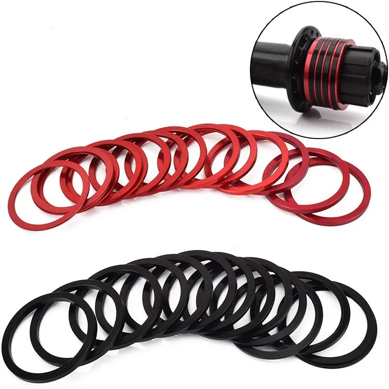 1/1,5/2/2,5/3mm Fahrrad Nabe Unterlegscheibe MTB Tretlager Abstandshalter Schwungrad Kassette Dichtung Rennrad Freilauf Achse Boby Unterlegscheibe
