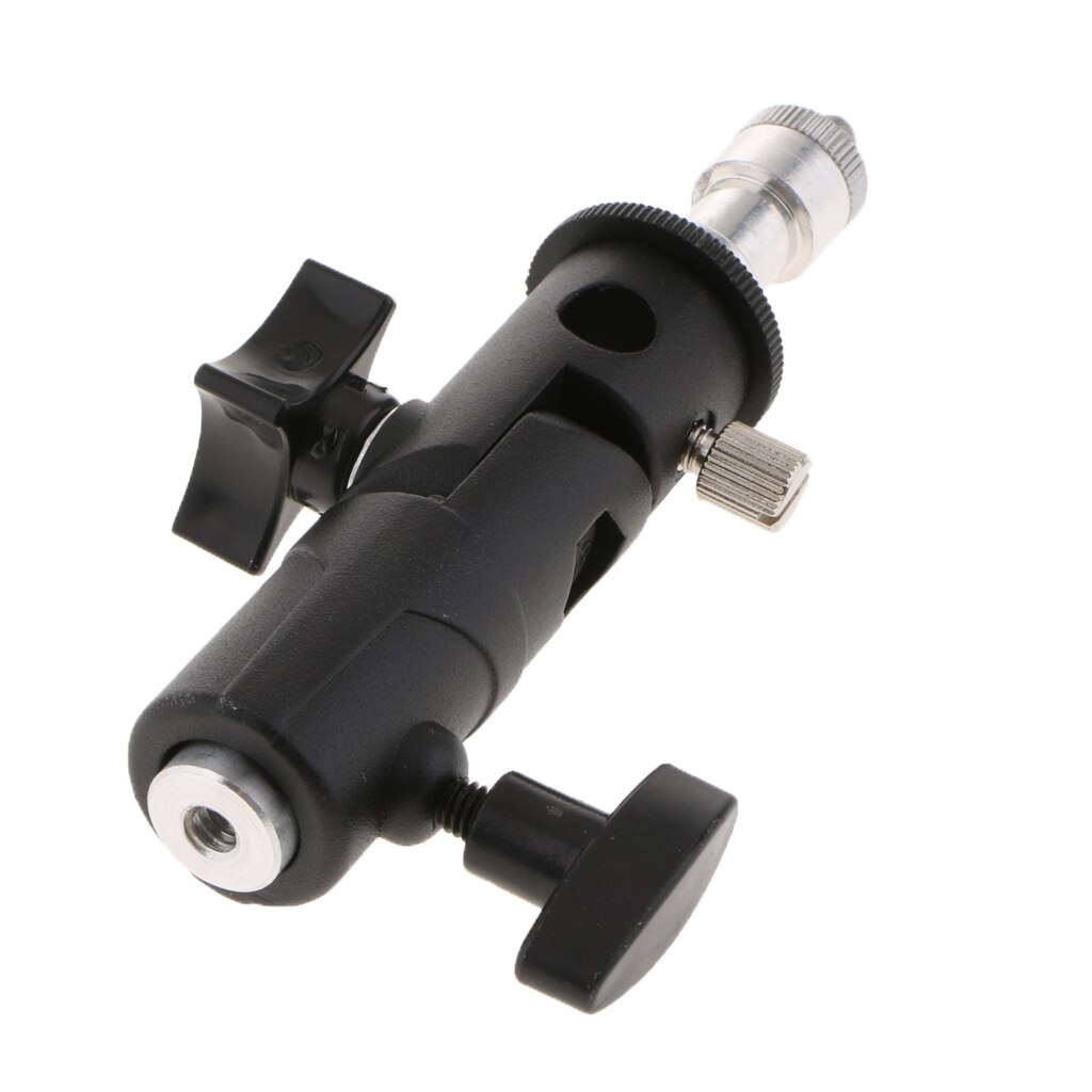 FLH-I Metal Swivel Umbrella Adapter Studio Flash Light Stand Mount Bracket Holder