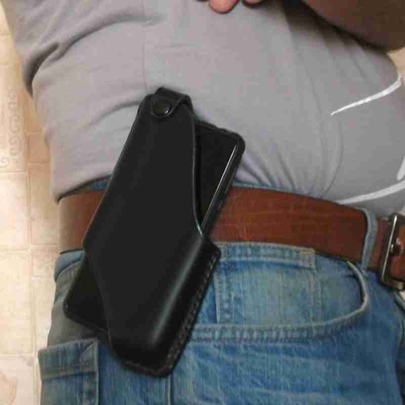 Di Cuoio dell'UNITÀ di elaborazione del Sacchetto Della Vita della Vita degli uomini di Sacchetto del Pacchetto Della Vita Del Telefono Divertente Sacchetto Della Cinghia del Pacchetto Uomini per Gli Uomini di Sacchetto Del Telefono