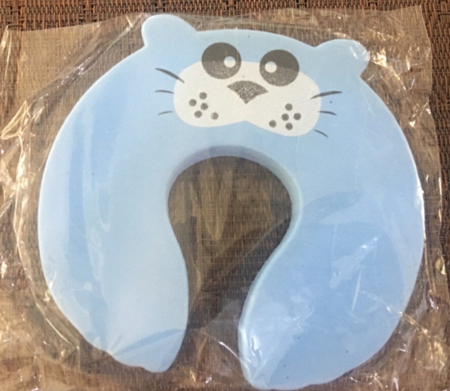 Abrazadera de seguridad para niños de dibujos animados para puerta, pinza para mano, tope de seguridad para bebés, lindo Animal, Clip para puerta de seguridad: Blue