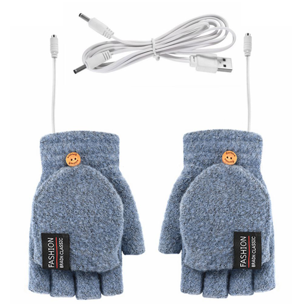 Elektriska Värmehanskar USB Uppladdningsbara - Återanvändbar Handvärmare för Vintern - Unisex: Lavendel-
