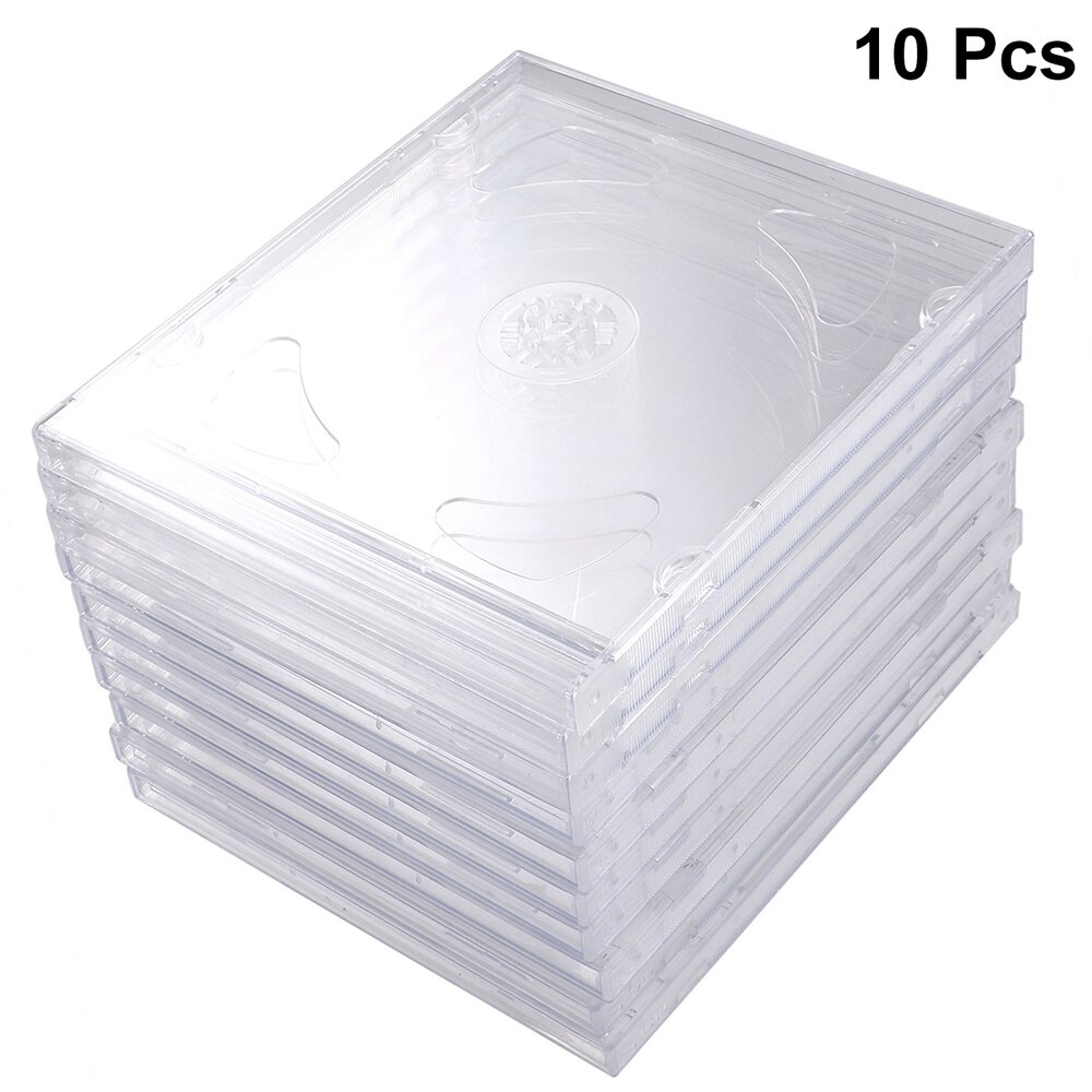 10PCS Transparent Cases Portable Storage Boxes DIY Packages for Home Cinema Studio