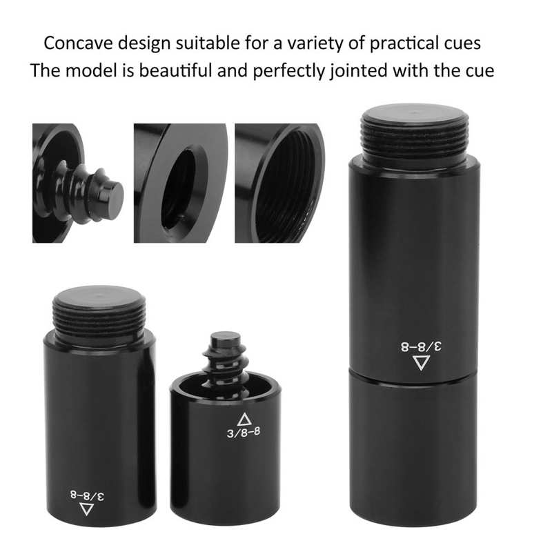 Zwembad aluminium verlengstuk middenadapter telescopische biljartverlenger oefenbiljart voor zwembadrecreatie