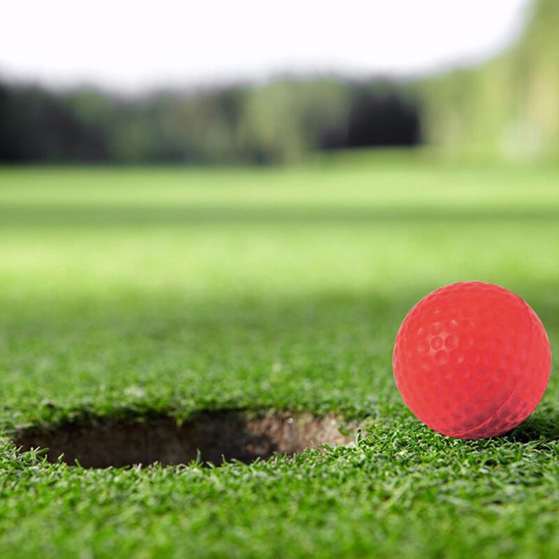5 stuks rode pu-schuim elastische golfsponsballen voor binnen- en buitentraining  m8 k 6