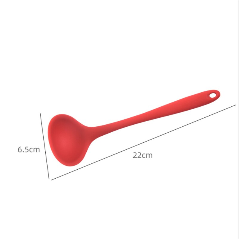 Cuchara sopera de silicona para cocina, utensilios de cocina antiescaldadura, cuchara, utensilios de cocina, forma de platos de cocina, 7z