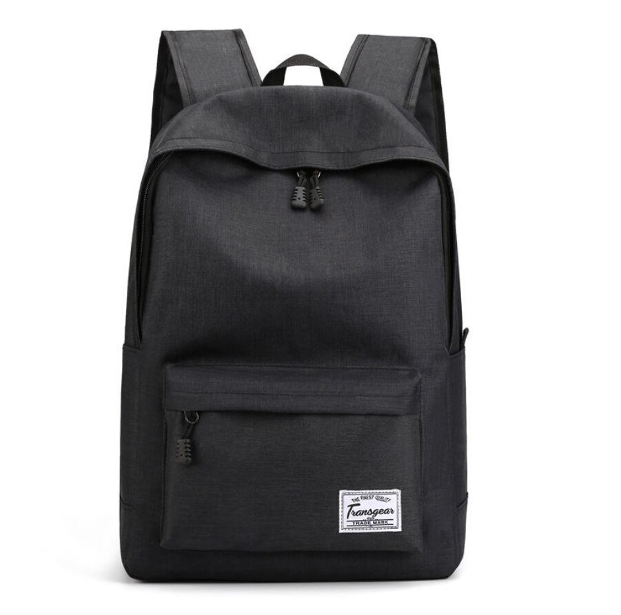 high school Backpack for Men Student School Backpack Teenagers Girls Boys Book bag large laptop backpack travel Mochilas: black